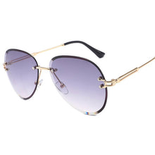 Load image into Gallery viewer, Blue Red Aviation Sunglasses