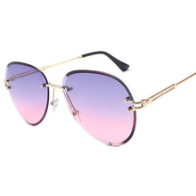 Load image into Gallery viewer, Blue Red Aviation Sunglasses