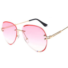 Load image into Gallery viewer, Blue Red Aviation Sunglasses